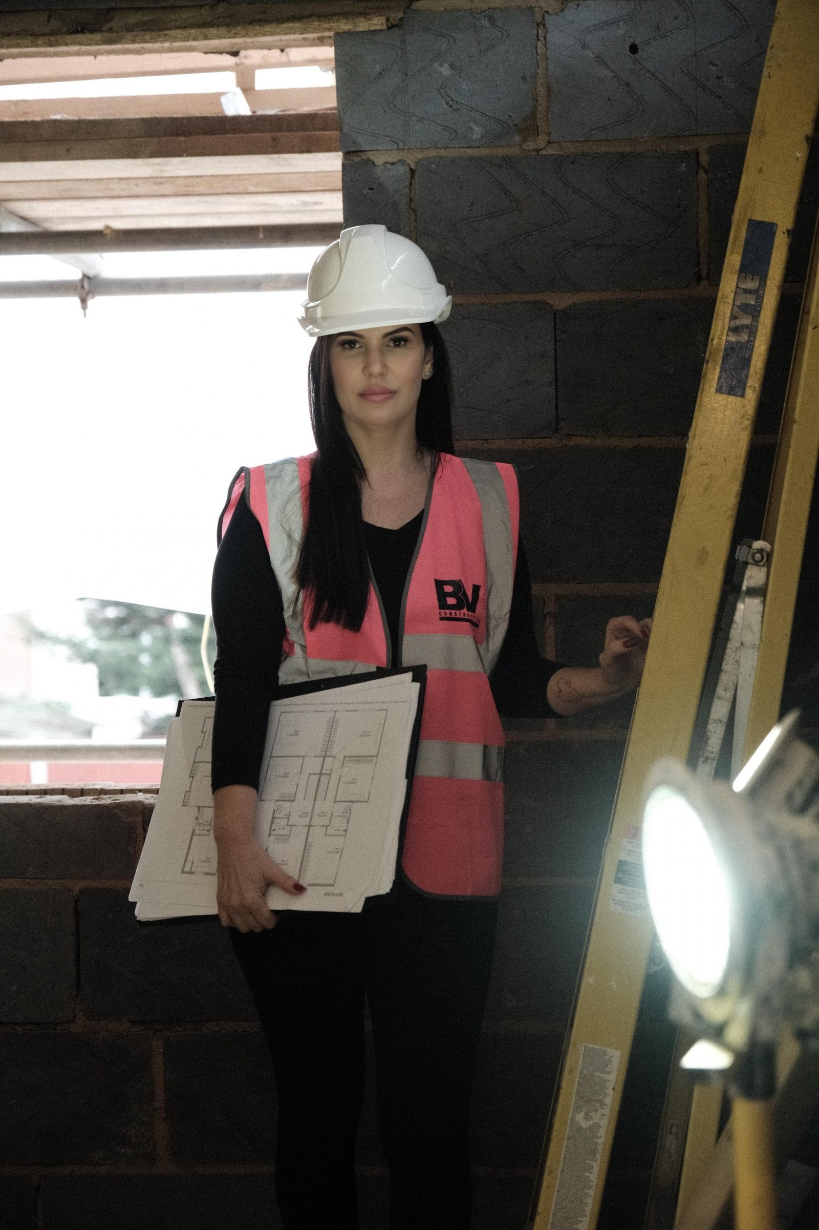 BV Construction Manager inspecting the scaffolding